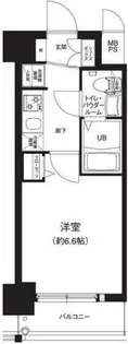 ワールドアイ阿波座WEST【7階】の間取り