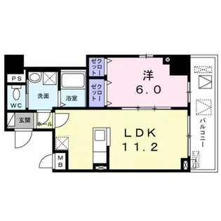 ムーンヒルズ大阪【7階】の間取り