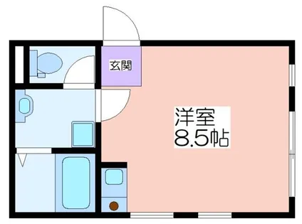 レディエント安立【101号室】の間取り