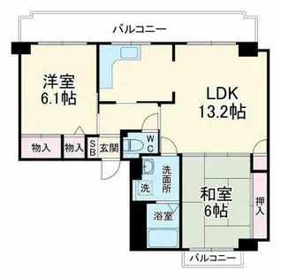 第三東久ハイツ【2階】の間取り