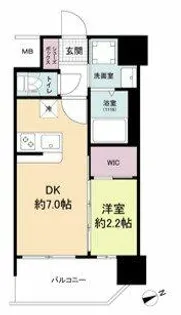 セレニテ難波ミラク壱番館【4階】の間取り