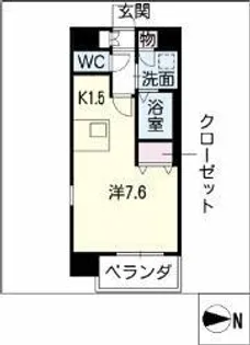 プレサンス名古屋STATIONビーフレックス【8階】の間取り