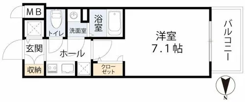 ファーストフィオーレ大阪城イースト【12階】の間取り