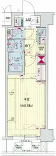ララプレイスOSAKADOMECITYフトゥーロ【9階】の間取り