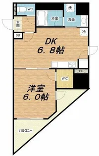 アプライズ西長堀【9階】の間取り