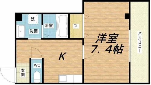 ヴィラナリー放出【3階】の間取り
