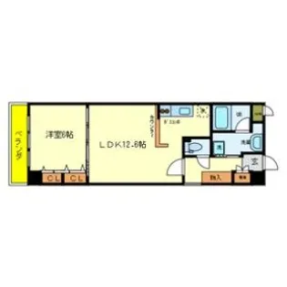 プールトゥジュール【203号室】の間取り