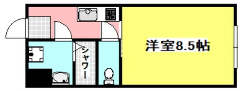 センターポイント吉志部【107号室】の間取り