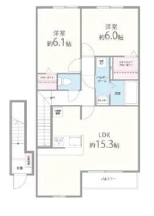 シャインメゾン1番館【205号室】の間取り