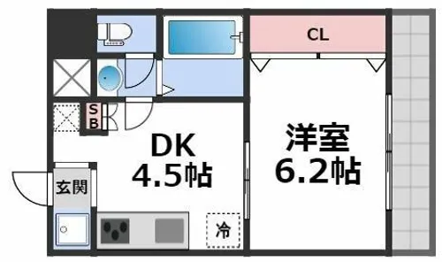 新深江池田マンション【3階】の間取り