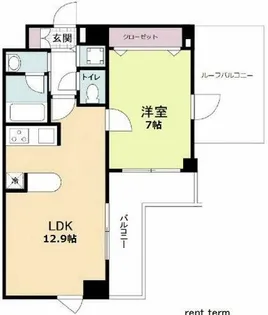 ソルレヴェンテ梅田【8階】の間取り