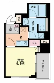 フォレステージュ北堀江【9階】の間取り