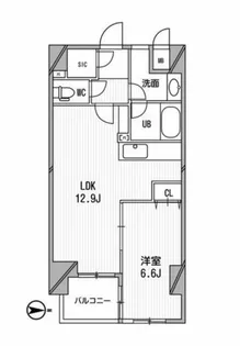 アーデンタワー北堀江【4階】の間取り