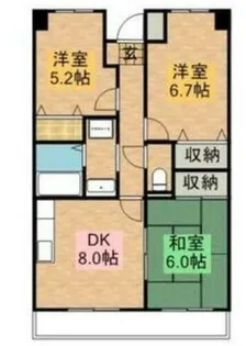 ヴィラセントラルパーク【303号室】の間取り