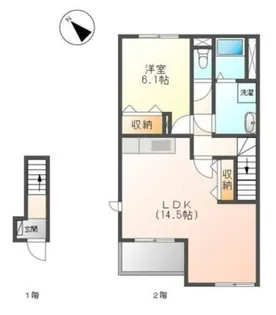 メゾンアイリス【2階】の間取り