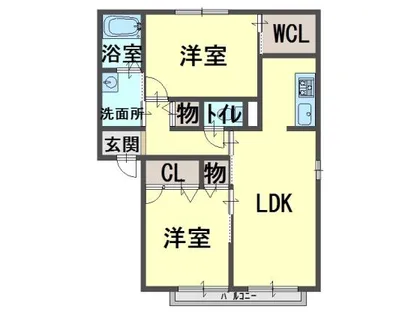 記念石台【B201号室】の間取り