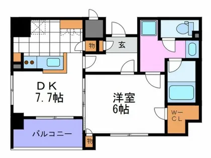 エステムプラザ梅田WEST【3階】の間取り