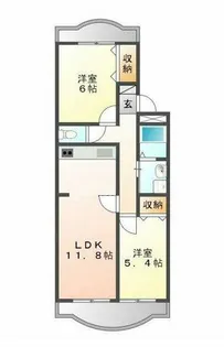 プリマベール【1階】の間取り