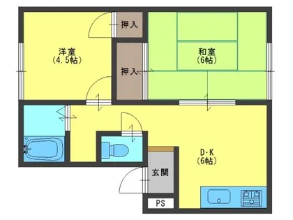 メゾンドファーネス【303号室】の間取り