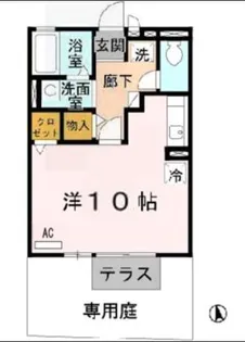 ルネ・マ・メゾン【1階】の間取り