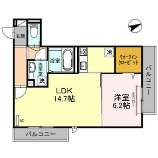 イル フィウーメ【3階】の間取り