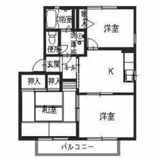 フレグランス阪南E【102号室】の間取り