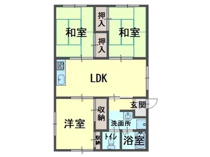 ヴィラージュ五門西【301号室】の間取り