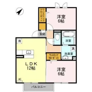Garden Villa【202号室】の間取り