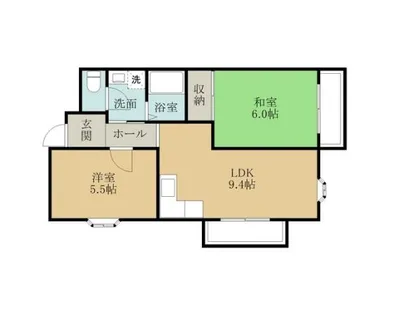 第一フジコーマンション【2A-1号室】の間取り