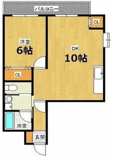 白百合グランドシャトー【3階】の間取り
