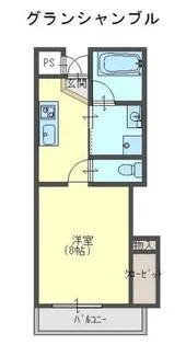 グランシャンブル【205号室】の間取り