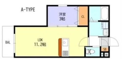 GARDENIA泉佐野【101号室】の間取り