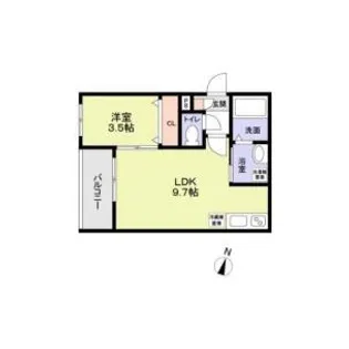 ロジェ泉佐野【2階】の間取り