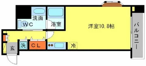 アーデン江戸堀【8階】の間取り