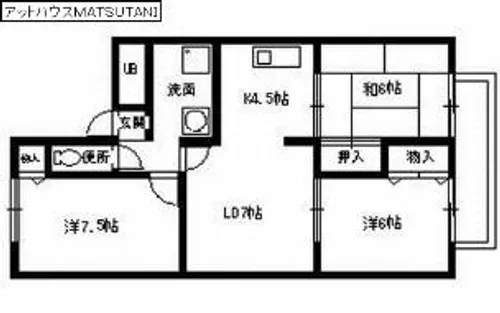 アットハウスMATSUTANI 2【103号室】の間取り