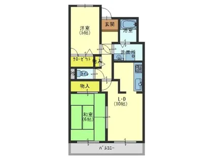 WESTヒルズ関空1【503号室】の間取り