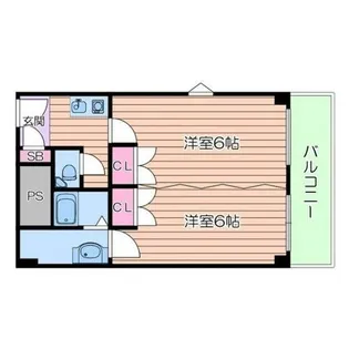 アバンティ貝塚2番館【331号室】の間取り