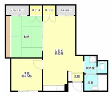 プレアール小瀬【302号室】の間取り