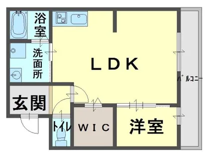 アドマス鶴原D【2階】の間取り