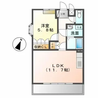 グレイシャス・Ⅰ【2階】の間取り