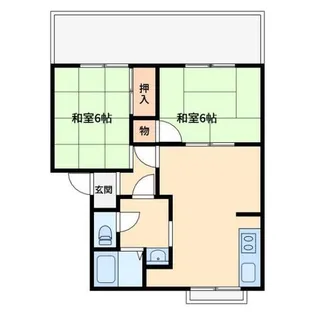 エクセル貝塚【102号室】の間取り