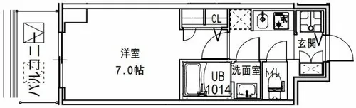 S-RESIDENCE福島Alovita【8階】の間取り