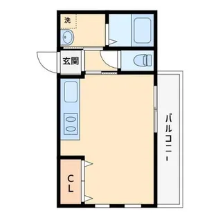 ソレイユ貝塚【102号室】の間取り