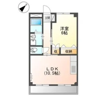 BEAM【205号室】の間取り