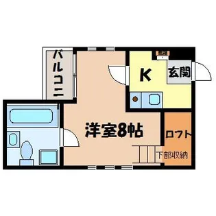 FREDY茶屋が坂【3階】の間取り