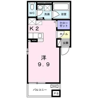 カルバス ヴィラージュ【2階】の間取り