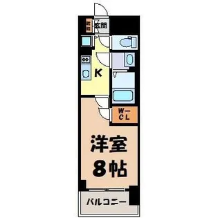 プレサンスジェネ千種内山Ⅱ【6階】の間取り