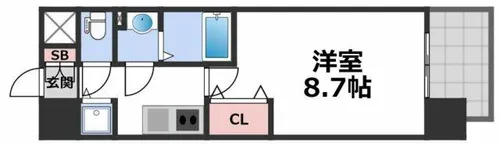 サムティ都島North【4階】の間取り