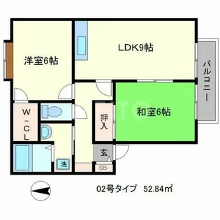 キャピタルマーサー【1階】の間取り