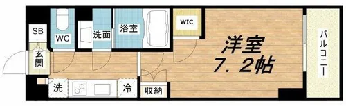 THE MUTUAL 江坂【4階】の間取り